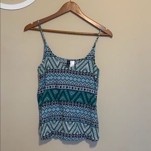 Women’s Aztec Print Vneck Tank Top